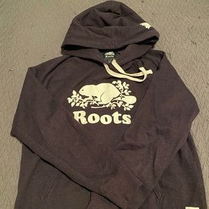 Roots Vintage Style Pullover Hoodie - Charcoal Pur